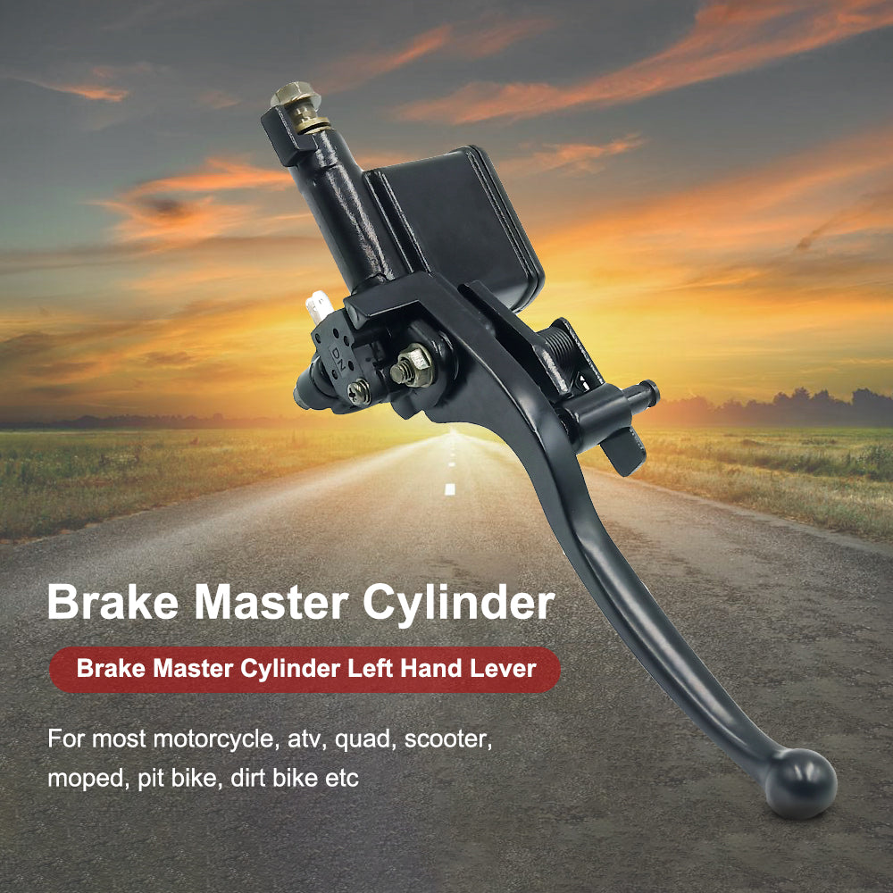 Triumilynn 7/8 22mm Left Brake Lever Master Cylinder for 50CC 70cc 90cc 100cc 110cc 125cc 150cc 200cc 250CC Motorcyle Kids ATV Quad Moped Pit Dirt Bike