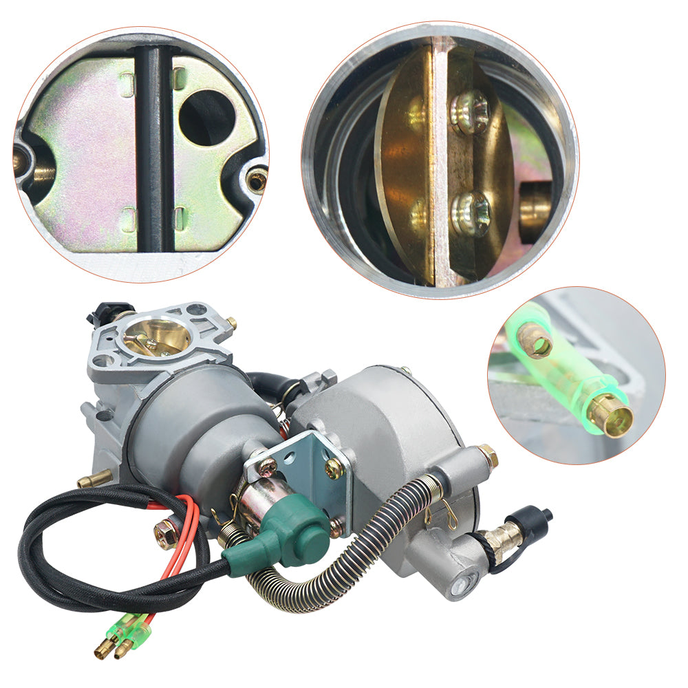 Triumilynn Dual Fuel Carburetor Generator LPG NG Conversion Kit for Honda GX390 4.5-5.5KW 188F Engine