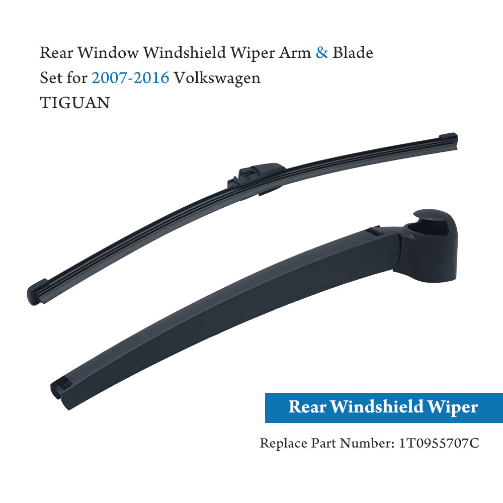 Triumilynn Rear Back Windshield Wiper Arm Blade for VW Volkswagen Tiguan 2007-2016 1T0955707C