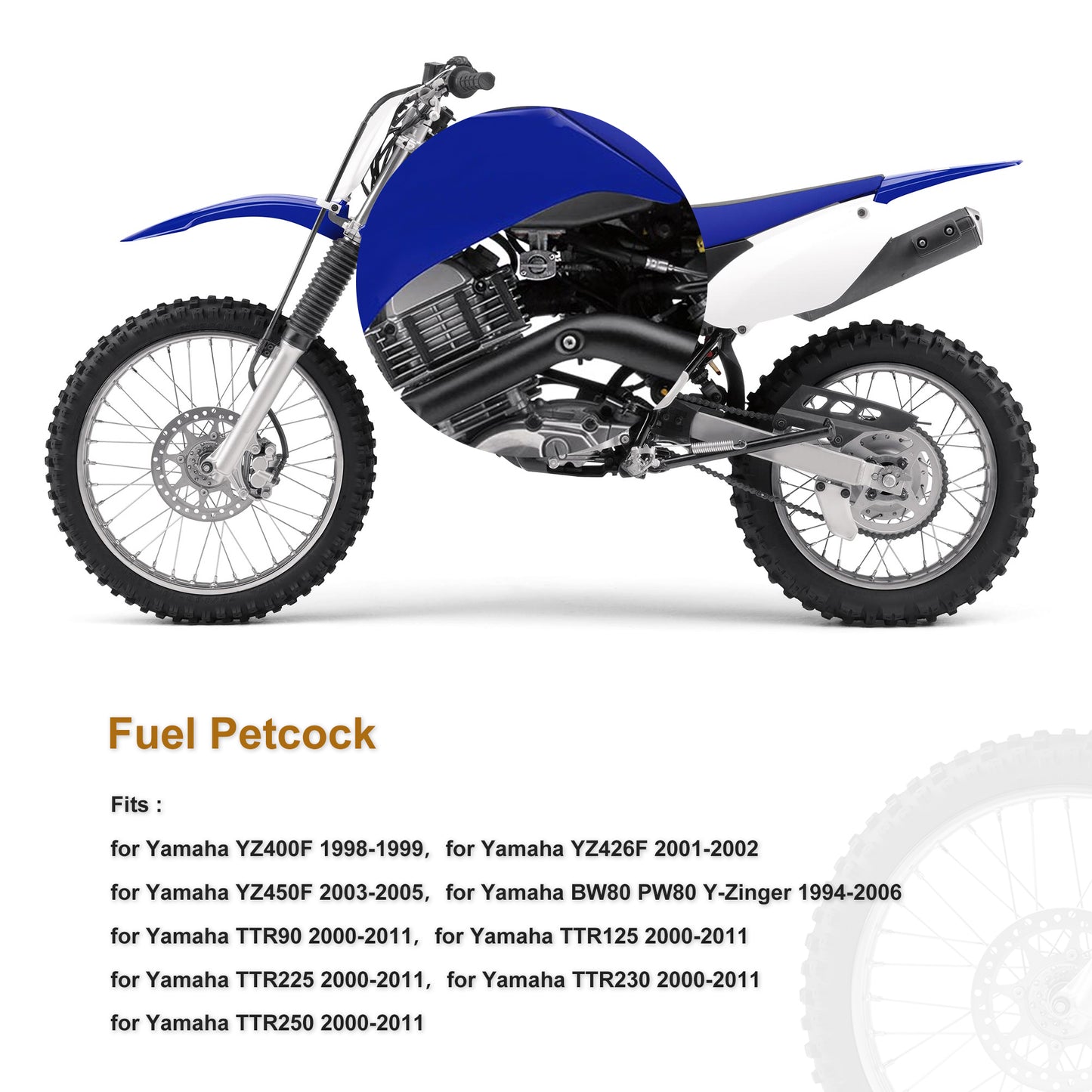 Triumilynn Fuel Petcock Valve Fits Kawasaki Suzuki Yamaha ATV Motorcycles 1986-2016 Fuel Gas Tank Petcock