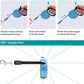 Triumilynn Blue Rhinestone Retractable Dog Leash for Small Medium Dog Cat up to 44lbs with Waste Bags Dispenser, 360° Tangle-Free, One Button Release & Lock Function