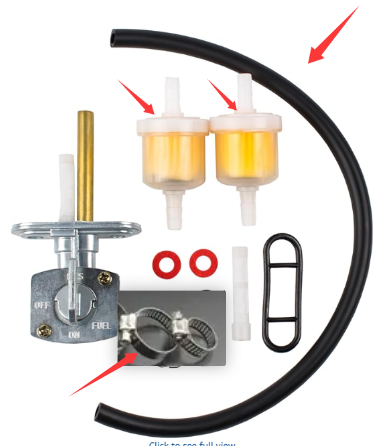 Fuel Petcock Valve for Yamaha Big Bear 400 250 Warrior 350 Bear - Gas Tank Shut-Off Valve - Triumilynn replacement part