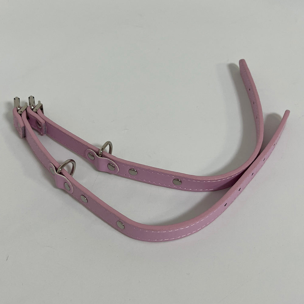 Triumilynn Collars for animals | Distressed Real Genuine Leather and a Strong Metal Buckle. Modern Designer Look for Small, Medium, Large and XL Pets (Pink)