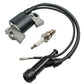 Triumilynn Ignition Coil with Spark Plug for HONDA GX240 GX270 GX340 GX390 8HP 11HP 13HP Engine Lawn Mower Tractor 30500-ZE2-023 / 30500-ZF6-W02