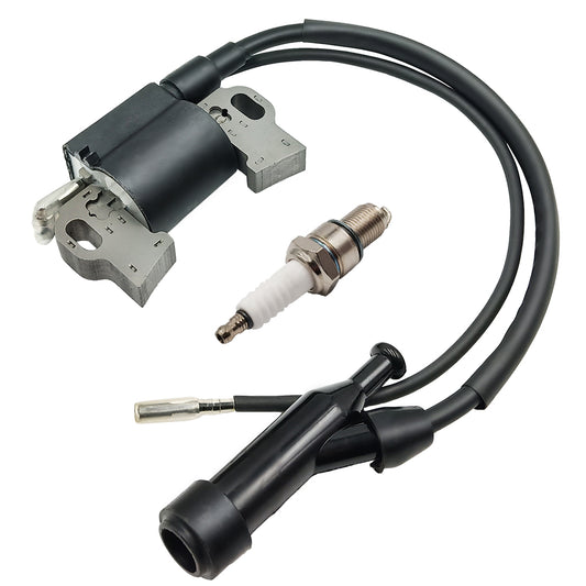 Triumilynn Ignition Coil with Spark Plug for HONDA GX240 GX270 GX340 GX390 8HP 11HP 13HP Engine Lawn Mower Tractor 30500-ZE2-023 / 30500-ZF6-W02
