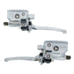 Triumilynn Universal 1 Inch 25mm Brake Master Cylinder Lever Motorcycle for Suzuki Intruder Hydraulic Clutch Brake Goldwing Left and Right Set (Chrome)