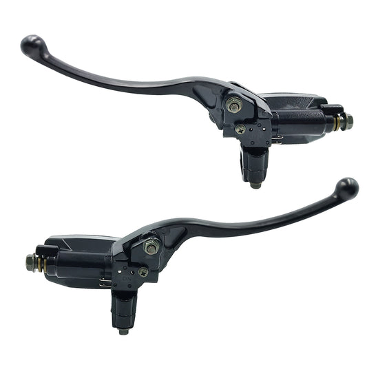 Triumilynn 7/8 inch 22mm Brake Clutch Master Cylinder for Honda Yamaha Suzuki Kawasaki Universal Motorcycle, Left and Right