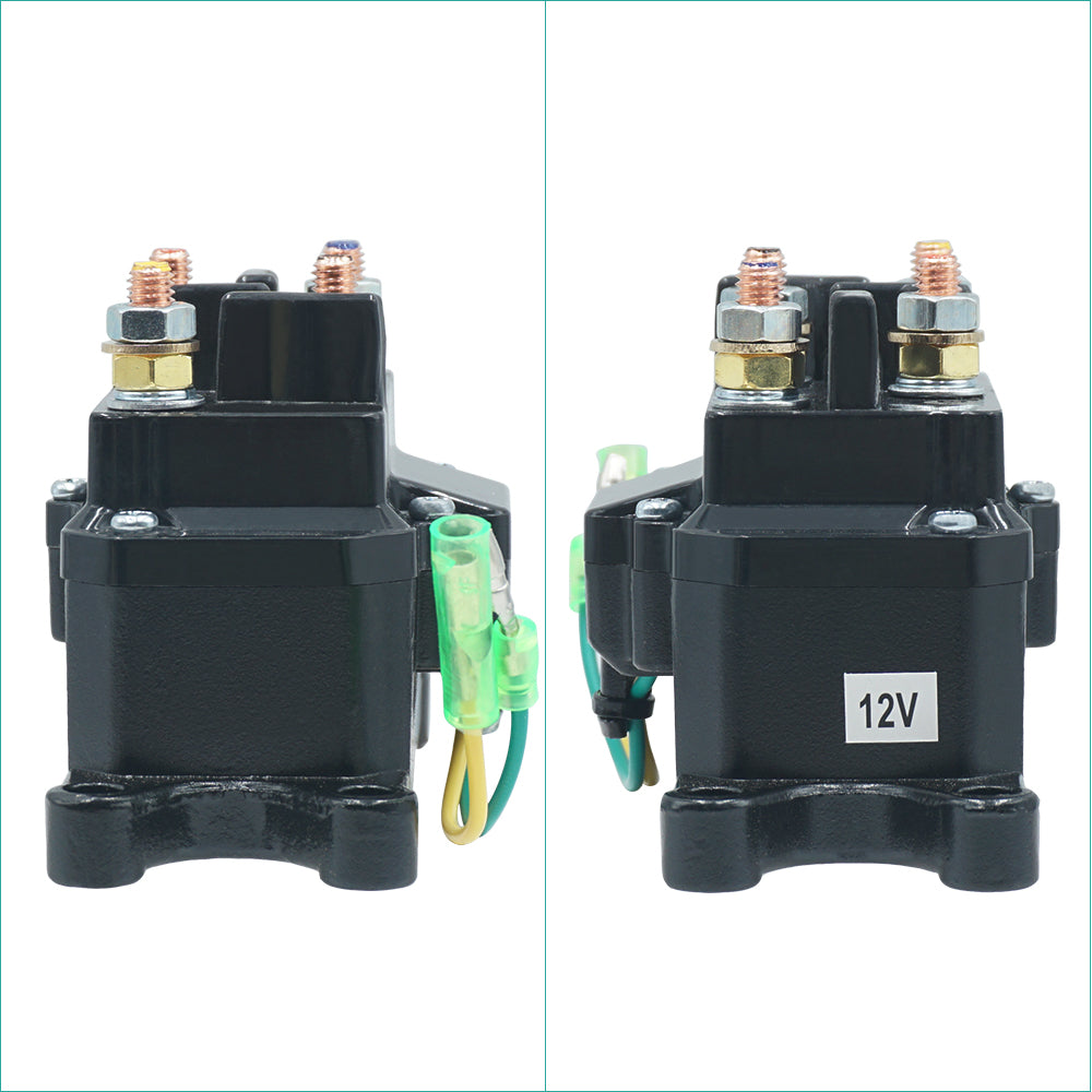 Triumilynn ATV Winch Solenoid 12V Solenoid Relay Contactor Winch Switch for Warn No.: 2875714 / 63070 / 62135 / 74900, ATV UTV Winch Contactor Solenoid