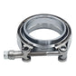 Triumilynn 2.5 Inch Stainless Steel Exhaust V Band Clamp Male Female Flange Mild Steel Exhaust V Band Clamp for Turbo Downpipes Exhaust Systems