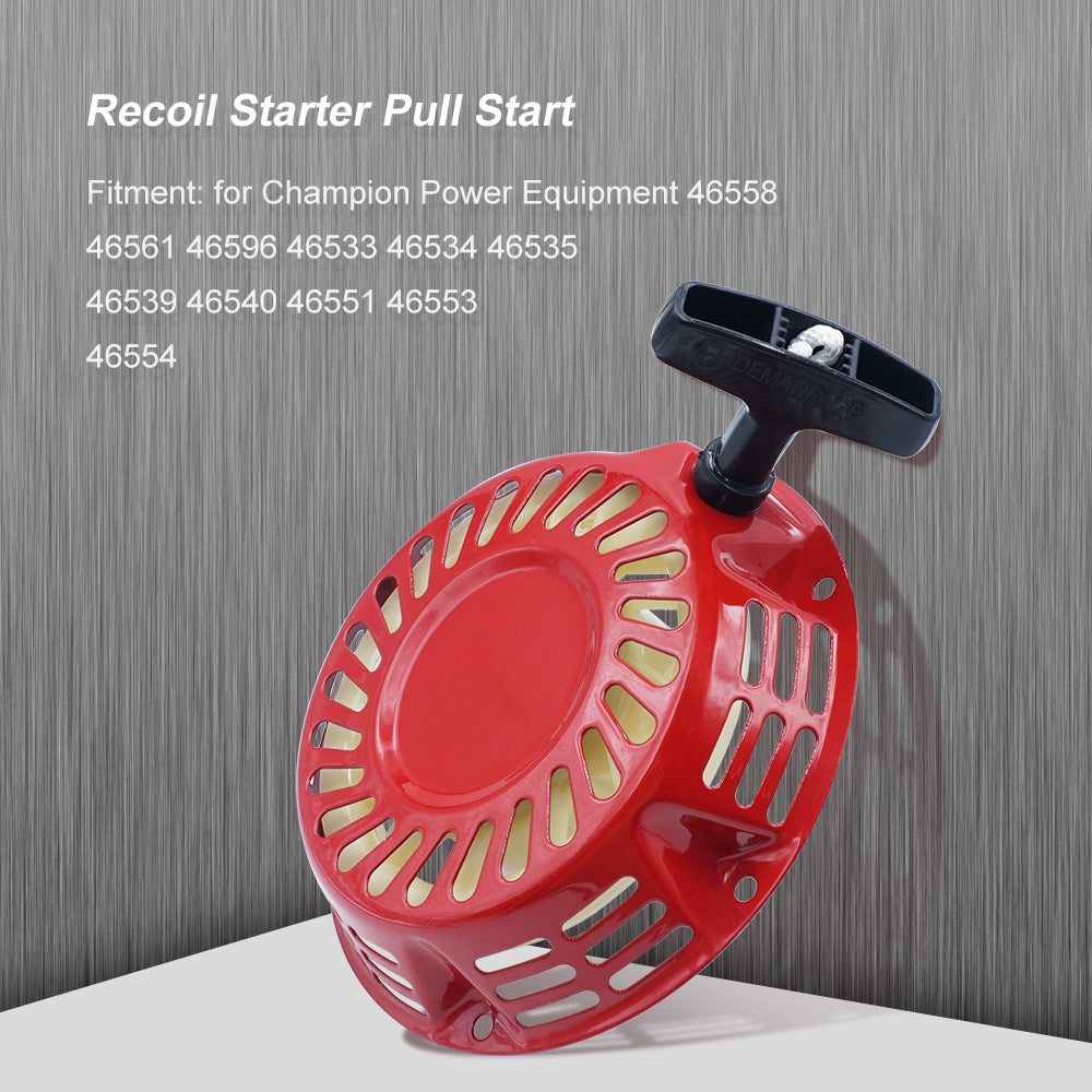 Triumilynn Recoil Starter Pull Start for Champion Power Equipment 196CC 6.5HP 3000 3500 4000 Watt Gas Generator 46558 46561 46596 46533 46534 46535 46539 46540 46551 46553 46554