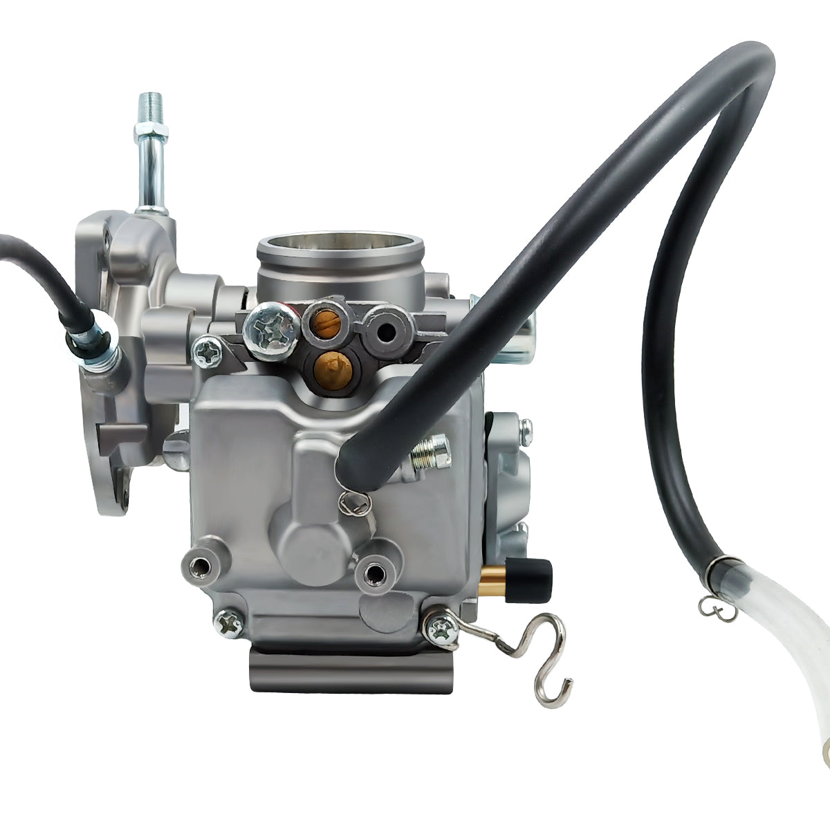 Triumilynn Carburetor for Yamaha 250 350 400 450 Kodiak Big Bear Grizzly Wolverine 2000-2014 YFM400 450 4X4 4WD ATV Carb Kit (come with cleaning tools and fuel filter)