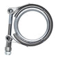 Triumilynn 2.5 Inch Stainless Steel Exhaust V Band Clamp Male Female Flange Mild Steel Exhaust V Band Clamp for Turbo Downpipes Exhaust Systems