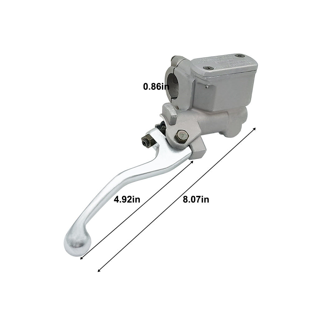 Triumilynn 7/8 Right Front Brake Master Cylinder Perch for Honda CR125R CR250R CR500R CRF250R CRF450R CRF250X CRF450X (Silver)