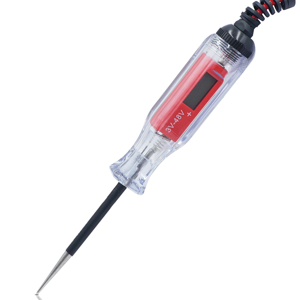 Triumilynn Automotive Test Light 3-48V Digital Circuit Tester for Car Truck Vehicles Auto Electrical Tester with Stainless Probe