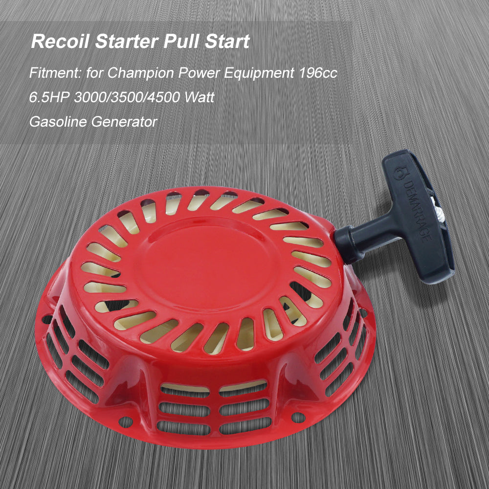 Triumilynn Recoil Starter Pull Start for Champion Power Equipment 196CC 6.5HP 3000 3500 4000 Watt Gas Generator 46558 46561 46596 46533 46534 46535 46539 46540 46551 46553 46554