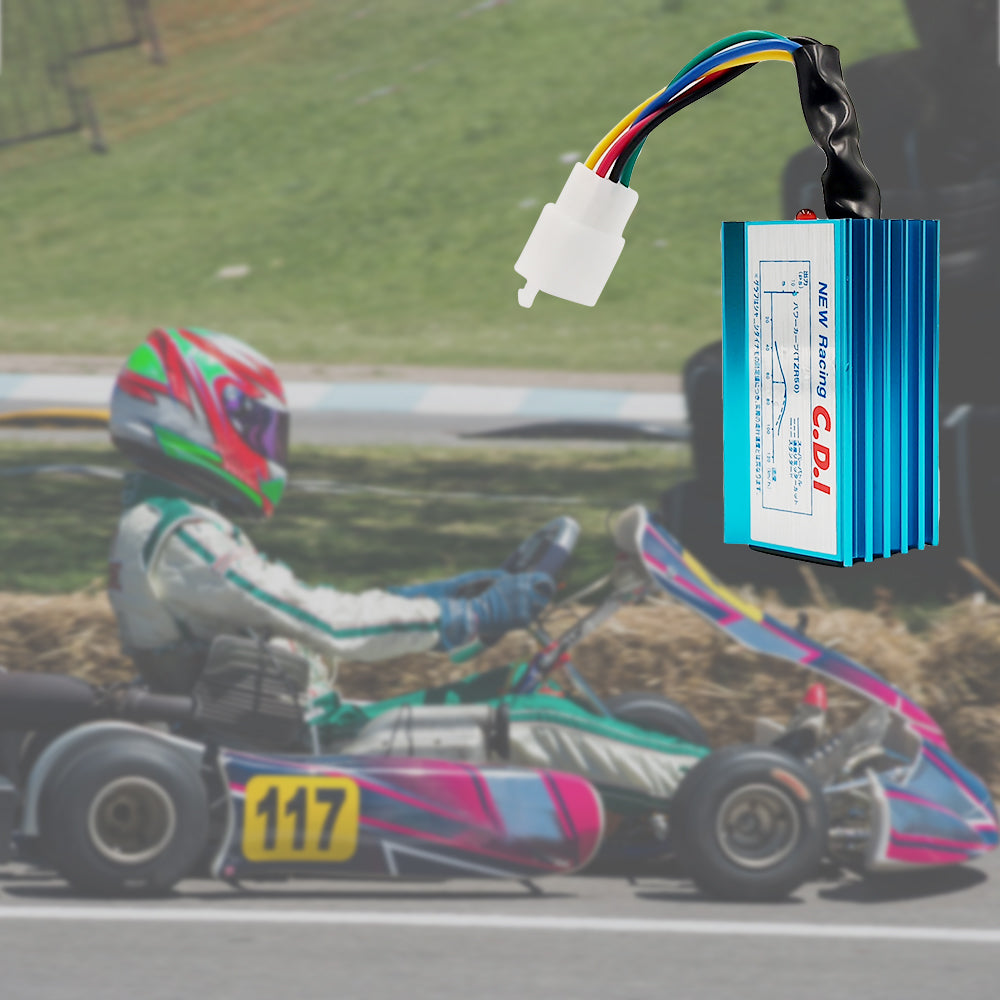 Triumilynn Racing AC 5 Pin CDI Box for GY6 50cc 70cc 90cc 110cc 125cc 140cc 150cc 160cc 139QMB 152QMI 157QMJ Chinese ATV Quad Go Kart Pit Dirt Bike Motorcycle - Blue