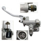 Triumilynn 7/8 Right Front Brake Master Cylinder Perch for Honda CR125R CR250R CR500R CRF250R CRF450R CRF250X CRF450X (Silver)