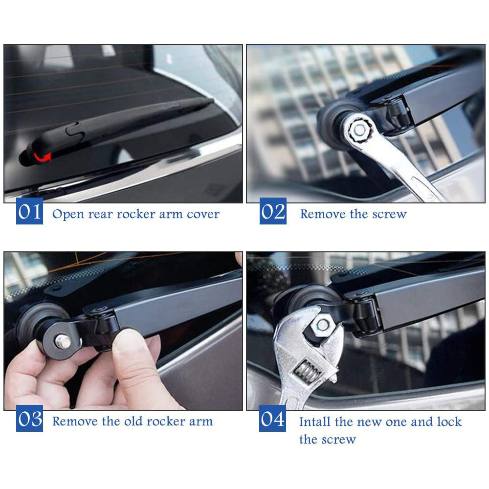 Triumilynn Rear Wiper Arm Blade Fits Mercedes Benz ML320 ML350 ML450 W164 2006-2011 W166 2012-2017 Rear Windshield