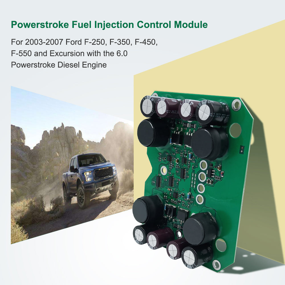 Triumilynn FICM 6.0 Powerstroke Fuel Injection Control Module for Ford F250 F350 F450 F550 6.0L Diesel Super Duty 904-229 1845117C6 Injector Power Supply Repair Board