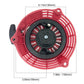 Triumilynn Recoil Pull Starter for Honda GCV160 GC160 GCV135 GC135 Engine EN2000 EN2500 Generator No. 28400-ZL8-023ZA, 28400-ZL8-013ZA, 284400-ZM0-003 Lawn Mower Pull Starter