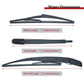 Triumilynn Rear Windsheild Wiper Arm Blade for Nissan Rogue 2008-2013 Nissan Juke 2011-2016 No.: 28780-JM00A, 12" Back Wiper