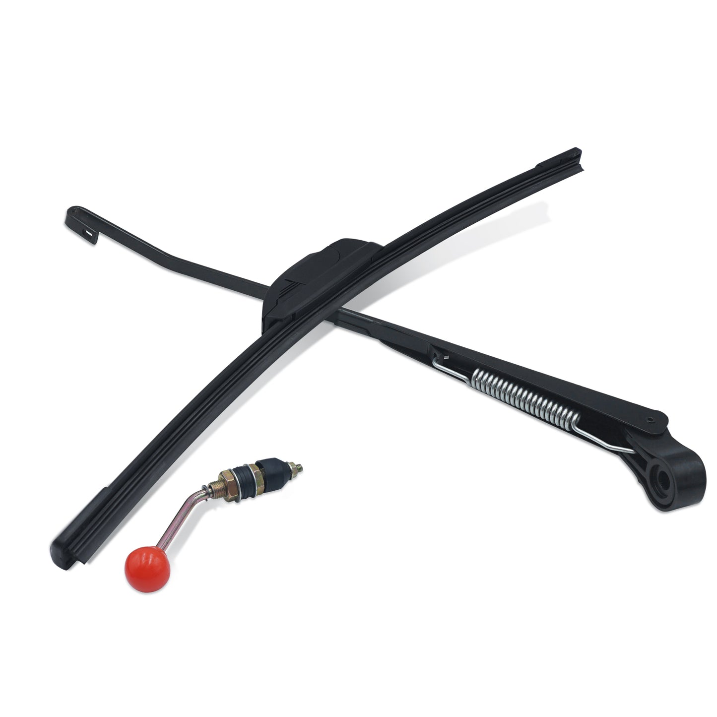 15.7¡° Windshield Wiper Blade Manual Wiper Kit UTV for Polaris Ranger RZR 800 900 1000 Can Am Kawasaki Honda Pioneer Golf Cart-Hand Operated