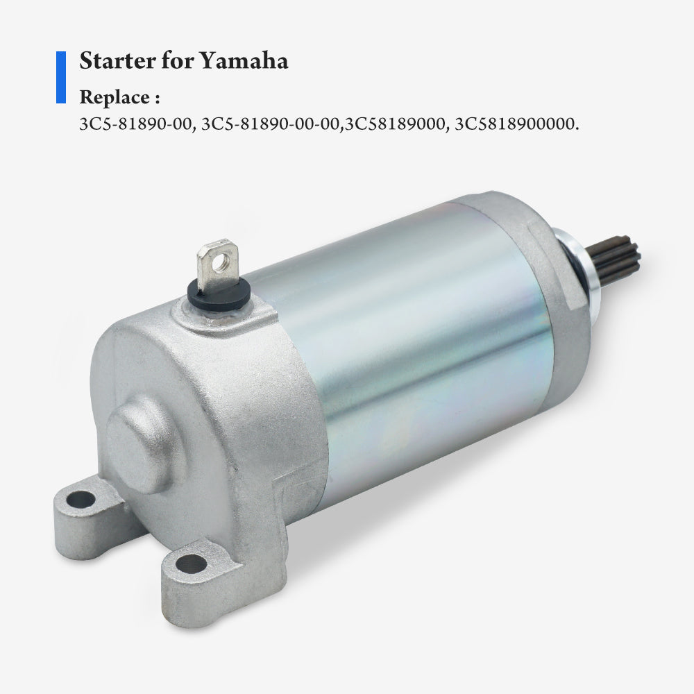 Triumilynn Starter for Yamaha Raptor 250 YFM250 249CC 2008 2009 2010 2011 2012 2013 12V 9 Teeth 3C5-81890-00 3C5-81890-00-00