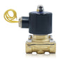 Triumilynn 1/2 Electric Solenoid Valve NPT 110V AC Normally Closed Robust Brass High Flow for Air Water Gas