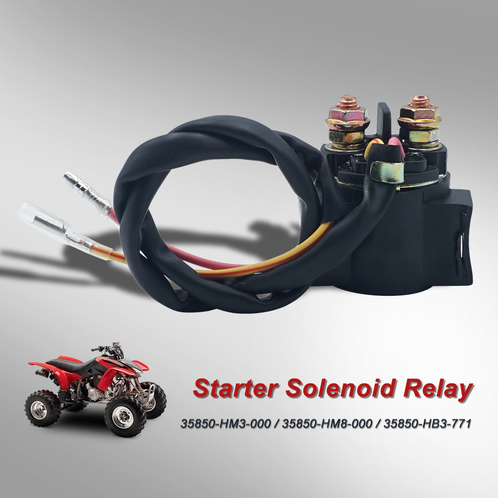Triumilynn 2Pcs Starter Solenoid Relay 35850-HM3-000 for Honda TRX300EX TRX400EX FOURTRAX SPORTRAX 1993-2007 Starter Solenoid