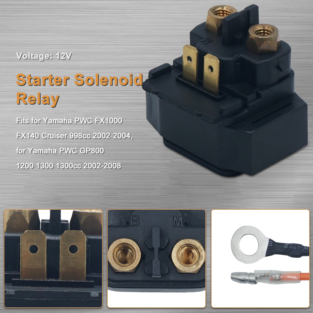 Triumilynn Starter Solenoid Relay for Yamaha 68N-81940-00-00 PWC Cruiser FX1000 GP1300 SJ700 XL700 XLT1200 XLT800