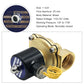 Triumilynn 1 Inch Electric Solenoid Valve 110v/115v/120v AC Brass Electric Air Water Gas Diesel Normally Closed NPT High Flow