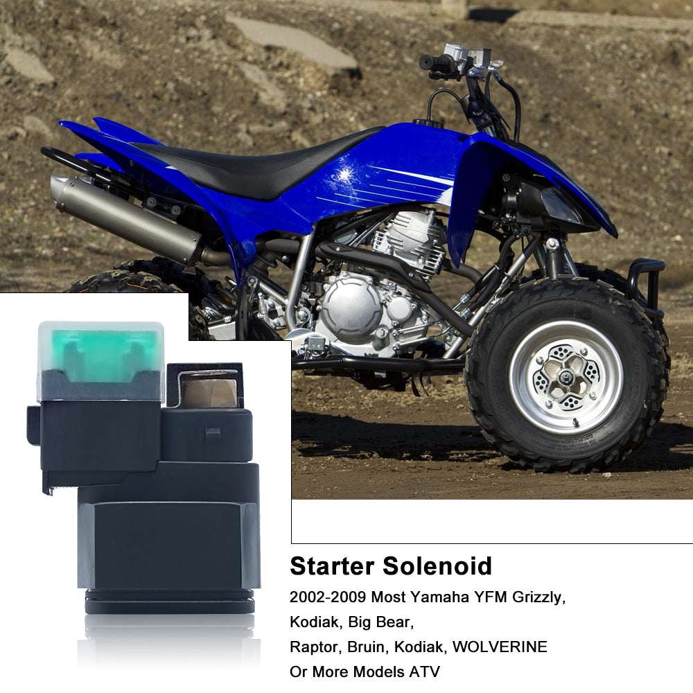 Triumilynn Starter Solenoid Relay for Yamaha ATV YFM 250 350 400 450 660 Raptor Grizzly Kodiak Wolverine Big Bear