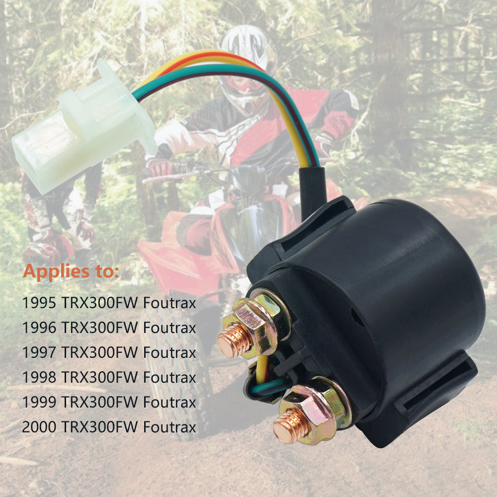 Triumilynn Starter Solenoid Relay 35850-HC4-000 for Honda Fourtrax 300 TRX300 TRX300FW 2X4 4x4 1988-2000 35850-HA8-771 3AY-81940-00-00