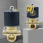 Triumilynn 1/2 Electric Solenoid Valve NPT 110V AC Normally Closed Robust Brass High Flow for Air Water Gas