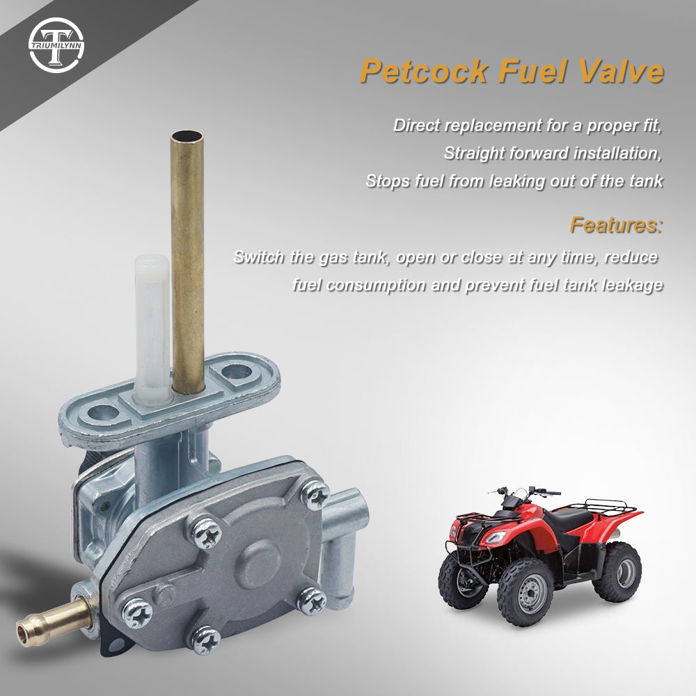 Triumilynn Petcock Fuel Valve for Suzuki Ozark 250 LTF 250 2x4 2WD 2002-2006 Shutoff Switch 44300-05G01