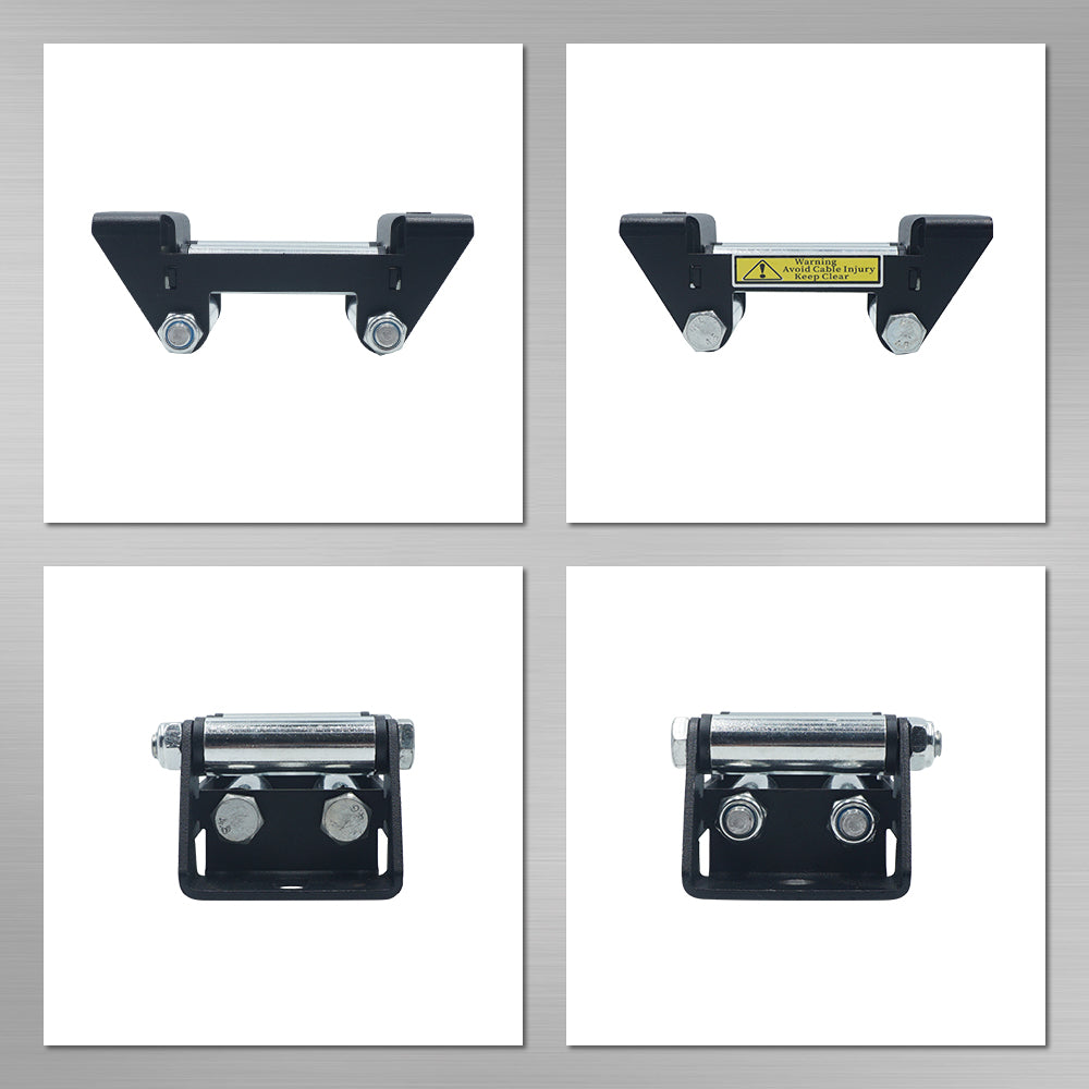 Triumilynn Winch Cable Roller Fairlead, Winch Roller Fairlead for 2000-3500 LBs ATV Winch 4 7/8 Inch Bolt Pattern